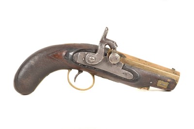 Lot 1059 - A 19th Century Wilkins of Grantham Percussion Cap Conversion pistol