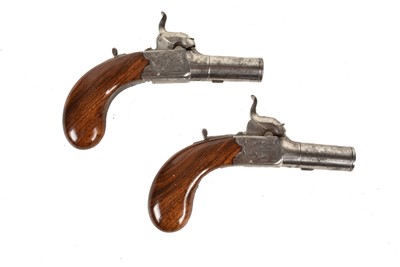 Lot 1063 - A pair of 19th Century Staudenmayer Percussion cap pocket pistols