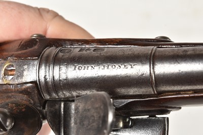 Lot 1074 - A pair of John Hosey Flintlock pistols