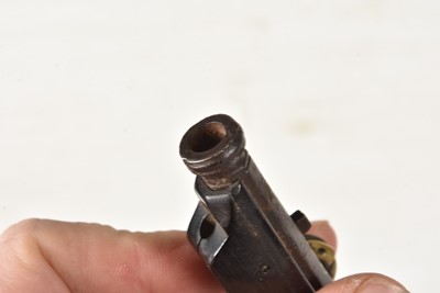 Lot 1075 - A miniature Japanese Matchlock pistol