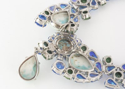 Lot 120 - A Christian Dior 1958 dated paste set necklace