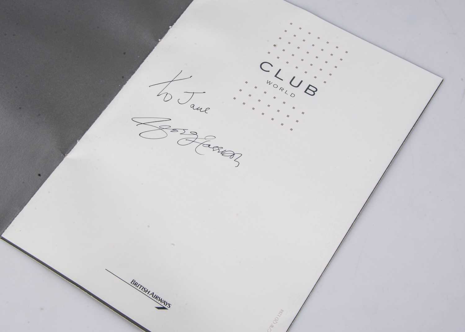 Lot 366 - George Harrison Signature