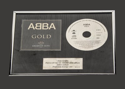 Lot 370 - Abba IFPI Platinum Disc Award