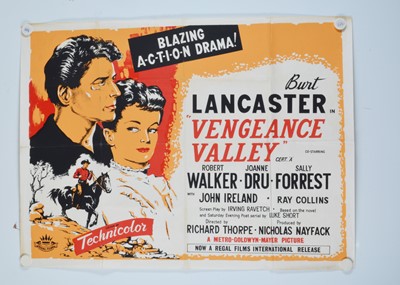 Lot 454 - Vengeance Valley (1951) Quad Poster