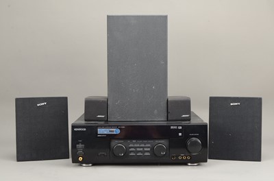 Lot 570 - Kenwood Audio Video Receiver / Bose and Sony Speakers