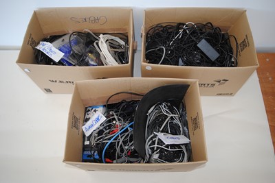 Lot 584 - Various Cables / Audio / PC / Power / Adaptor / Video