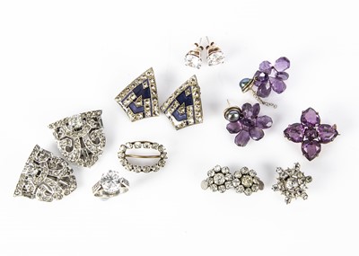 Lot 171 - A collection of paste set jewellery