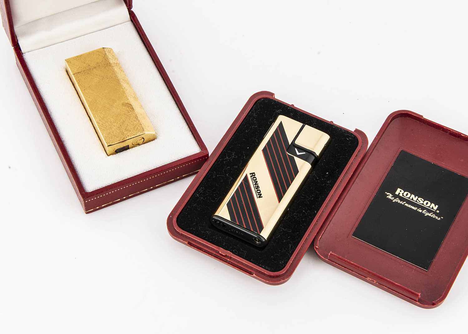 Lot 172 - A Cartier gold plated lighter