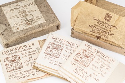 Lot 36 - A Geo M.Whiley Ltd pack of gold leaf