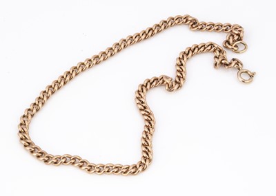 Lot 132 - A 9ct gold converted watch chain