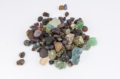 Lot 180 - A good collection of rough gemstones