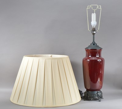 Lot 92 - A modern pottery table lamp
