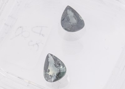 Lot 292 - Two certificated Nigerian Blue Sapphires