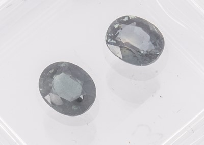 Lot 294 - Two certificated Nigerian Blue Sapphires