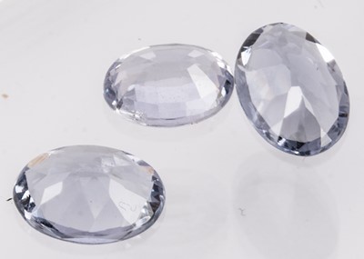 Lot 296 - Three certificated Blue Mahenge Spinels