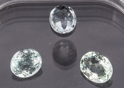 Lot 306 - Three certificated Paraiba Tourmalines