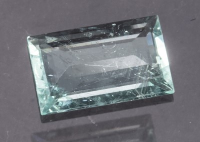 Lot 307 - A certificated step cut Paraiba Tourmaline