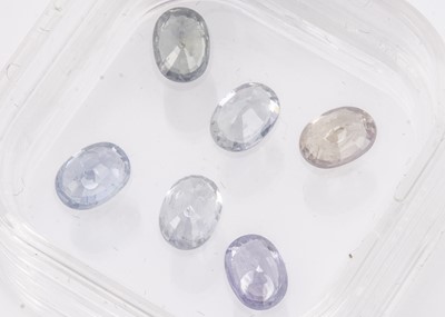 Lot 322 - Six certificated Umbi Sapphires