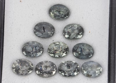 Lot 323 - Six certificated Umba Sapphires