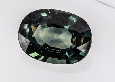 Lot 332 - A certificated Nigerian Blue Sapphire