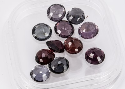 Lot 359 - Eleven certificated Burmese Spinels