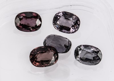 Lot 363 - Five certificated Burmese Spinels