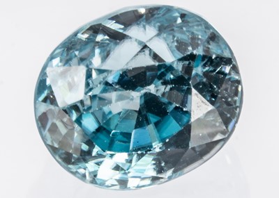 Lot 366 - A certificated Ratankiri Blue Zircon 