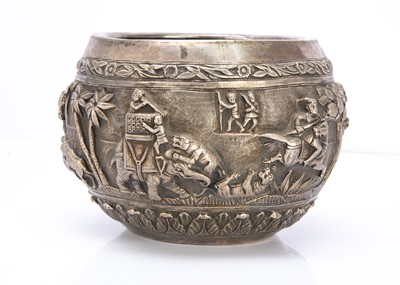 Lot 390 - A late 19th Century Indian silver bowl