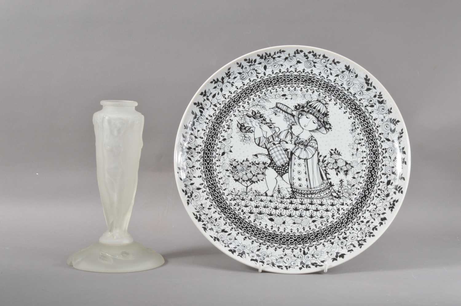 Lot 93 - A good Rosenthal porcelain charger The Seasons Series designed by Bjorn Wiinblad