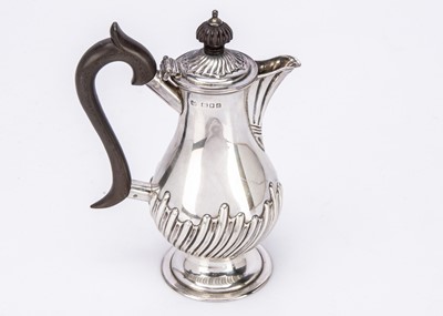 Lot 398 - A Victorian silver hot water pot