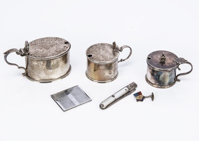 Lot 400 - A Victorian silver mustard by Hukin & Heath