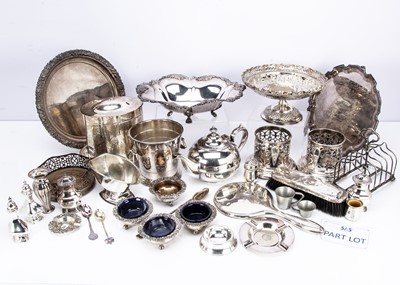 Lot 423 - A box of silver plated items