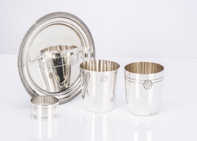 Lot 430 - Four 20th century silver plated items by Christofle