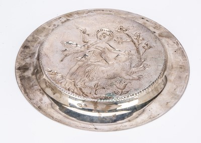 Lot 436 - An early 20th century continental small tray