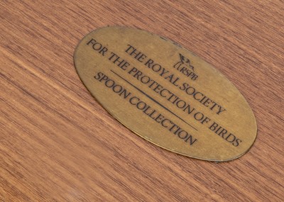 Lot 465 - A set of twelve 1970s silver Royal Society for the Protection of Birds Spoon Collection by John Pinches