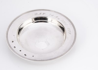 Lot 482 - A modern silver Armada style dish by NL