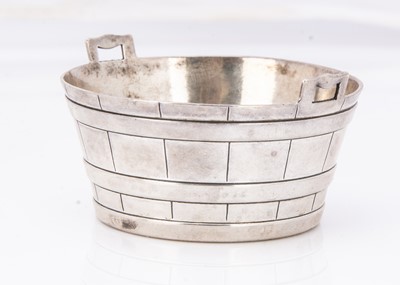 Lot 494 - A cute Victorian silver wine bucket or possibly a taste du vin by Cornelius Desormeaux Sanders & James Francis Hollings Shephard