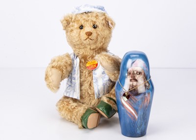 Lot 18 - A Steiff limited edition Prof. Ernst Fuchs anniversary 'Schatzi' teddy bear and 'Babushka'