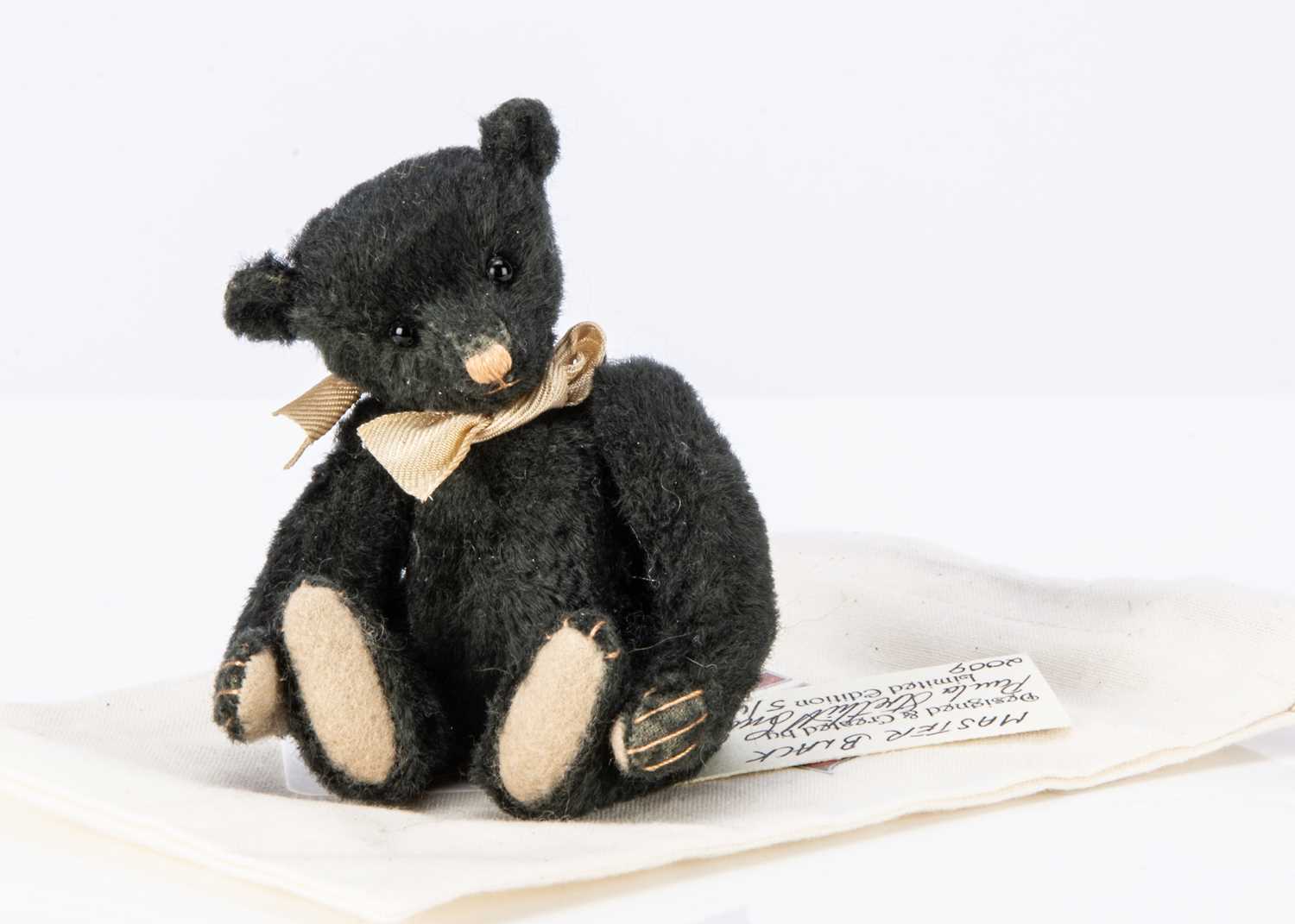 Lot 58 - A limited edition Shultz Characters Master Black teddy bear