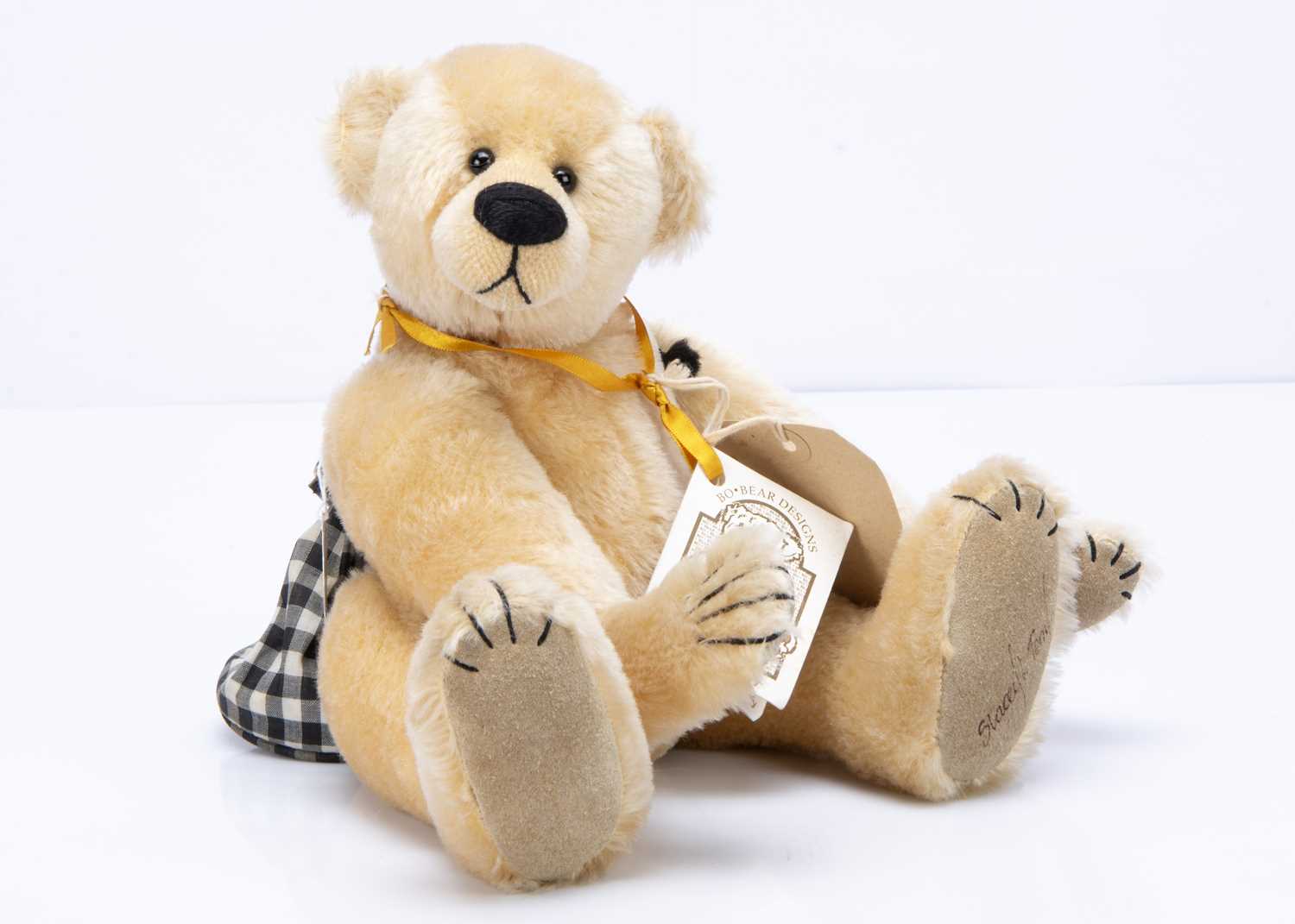 Lot 74 - A Bo Bears Custard teddy bear by Stacey Lee Terry designs