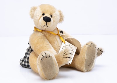 Lot 74 - A Bo Bears Custard teddy bear by Stacey Lee Terry designs