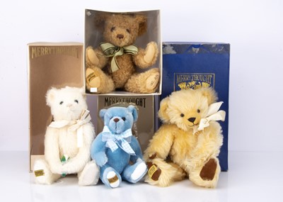 Lot 80 - Four boxed Merrythought teddy bears