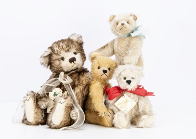 Lot 113 - Four Artist/ Collectors teddy bears