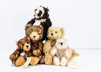 Lot 117 - Five Hermann teddy bears