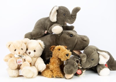 Lot 118 - Seven Herman soft toy/ teddy bears