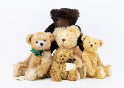 Lot 122 - Five artist teddy bears