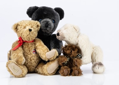 Lot 125 - Four collectors teddy bears