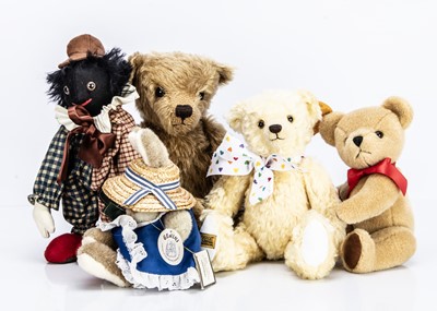 Lot 131 - Four Merrythought teddy bears'- soft toys