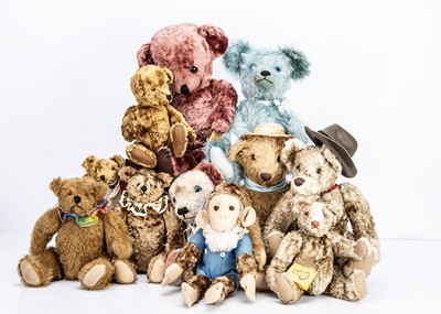 Lot 134 - Eleven Nuns Pardon artist teddy bears