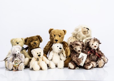 Lot 137 - Nine artist teddy bears